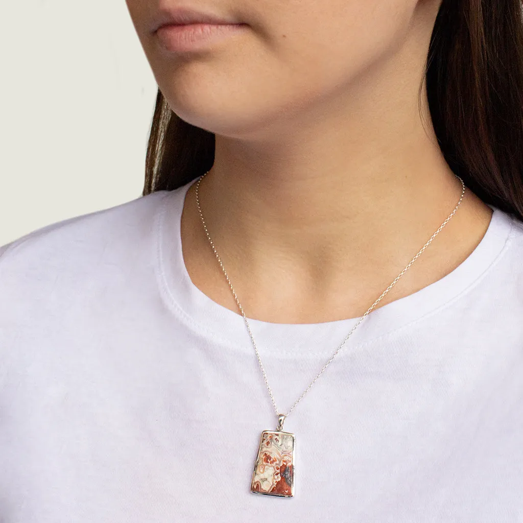 Crazy Lace Agate Necklace