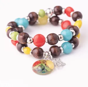 Cristalida Beaded Elastic Wish Bracelet