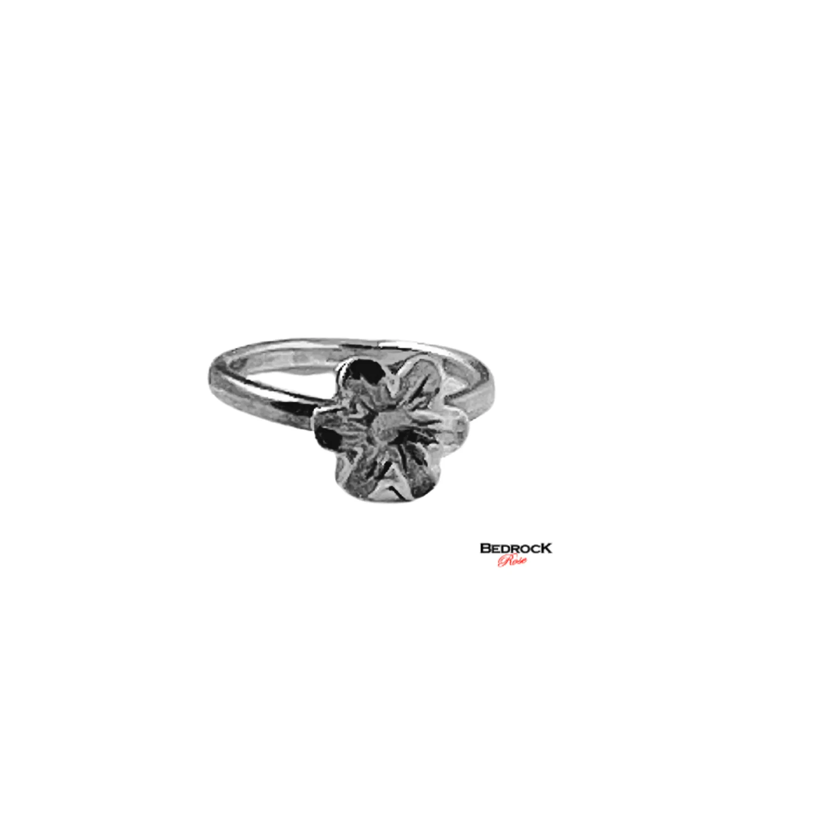 Dainty Sterling Six-Petal Floral Ring