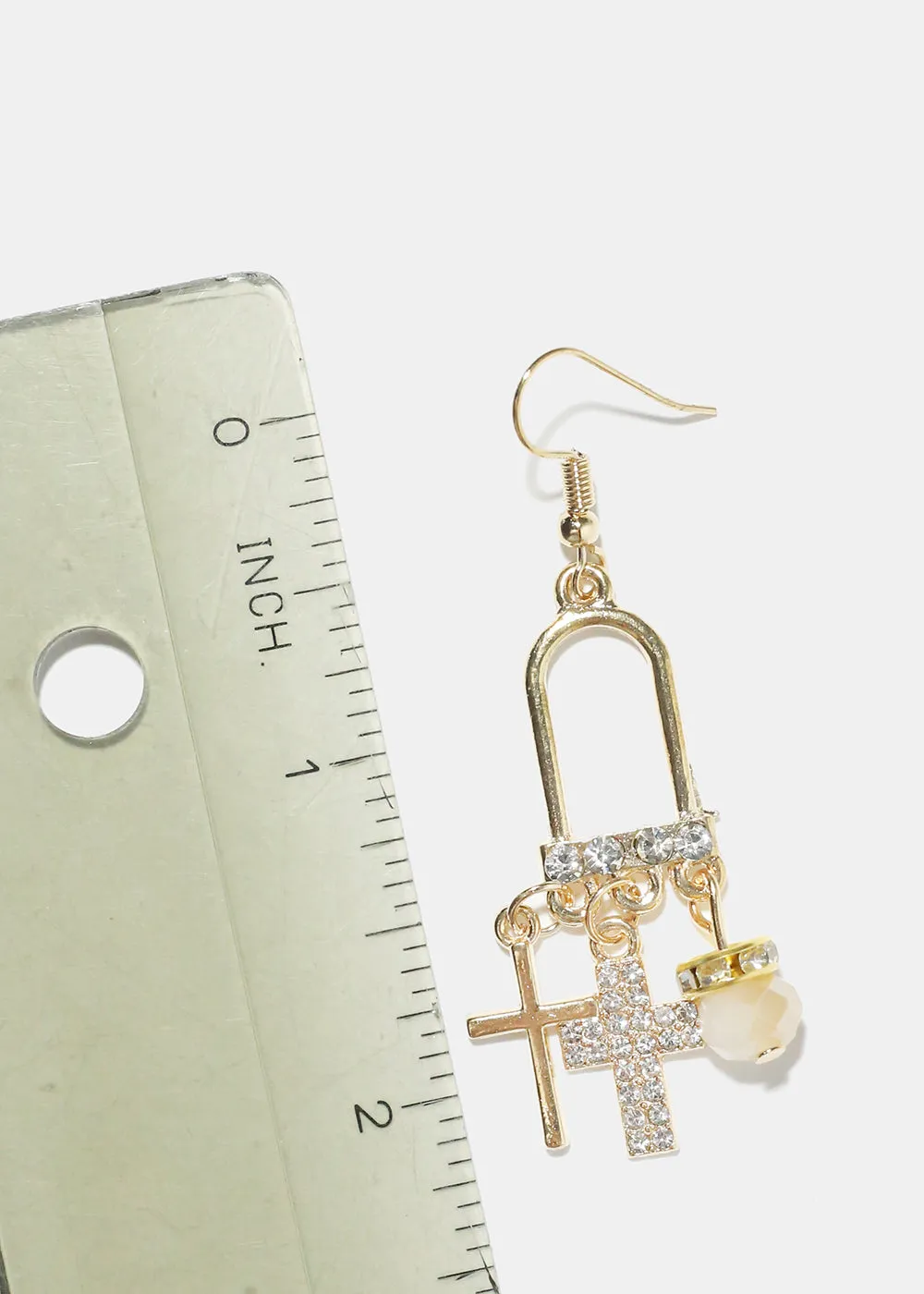 Dangle Cross Earrings
