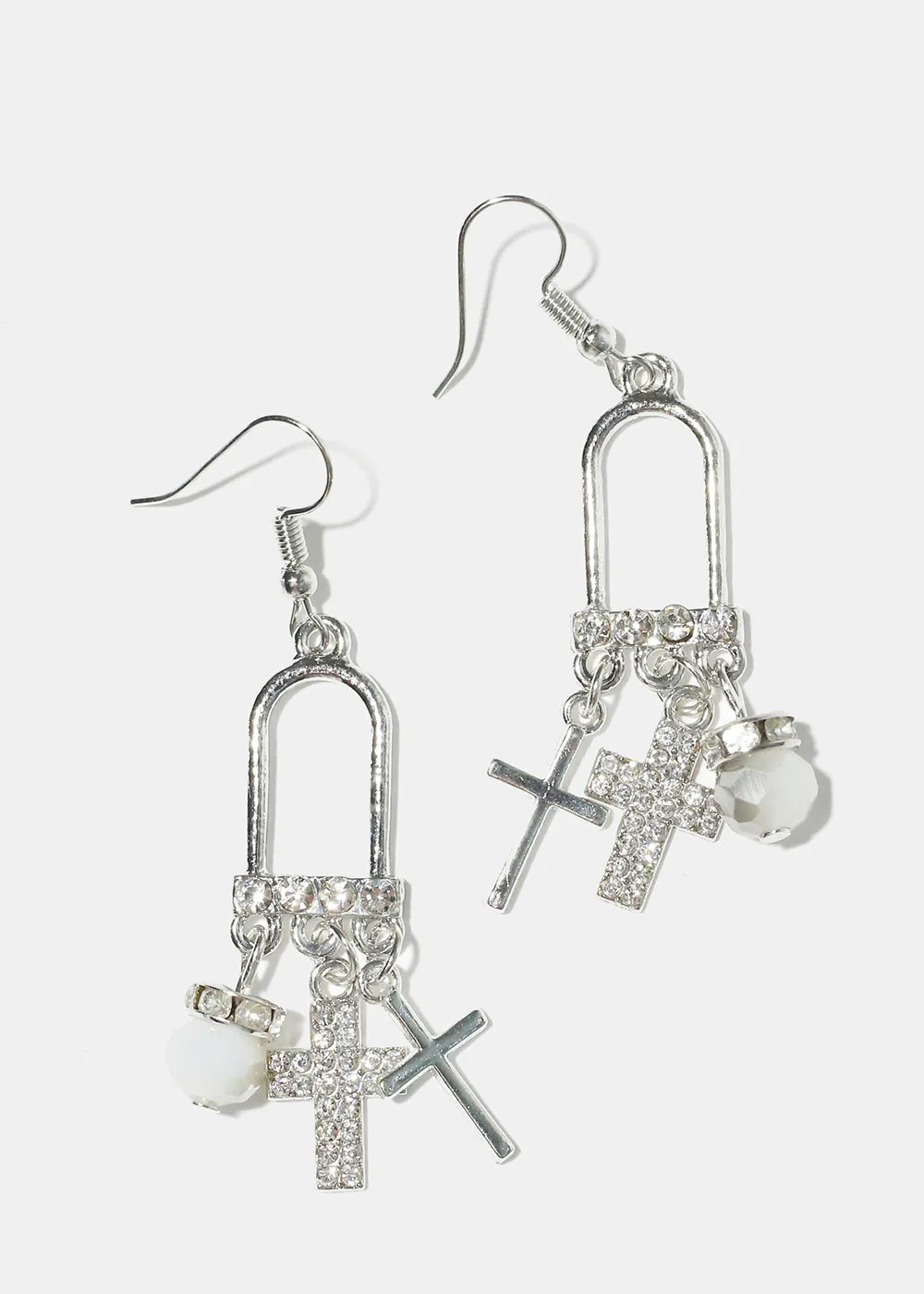 Dangle Cross Earrings