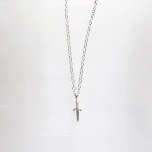 Danity Sword Layering Necklace in Sterling Silver / Ready to ship