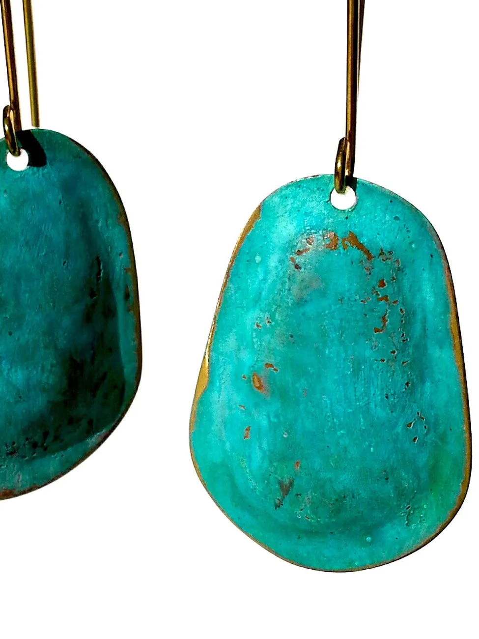 Earrings Small Drop Patina