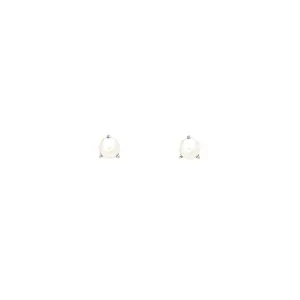 Element Studs | Silver & Pearl