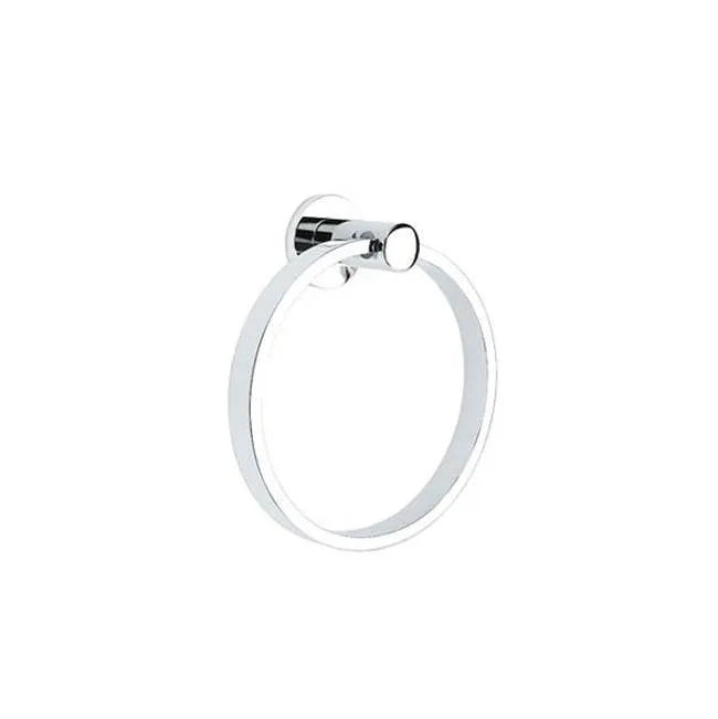 Emtek 280112 Brass Modern Towel Ring , Modern Rectangular Rosette