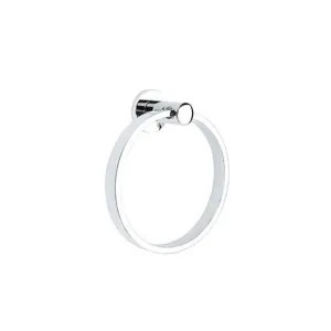 Emtek 280112 Brass Modern Towel Ring , Modern Rectangular Rosette