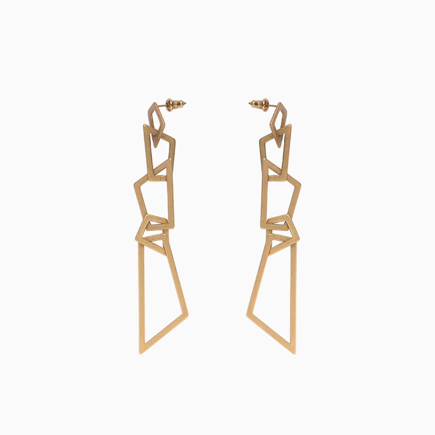 Geometric Long Dangle Earrings
