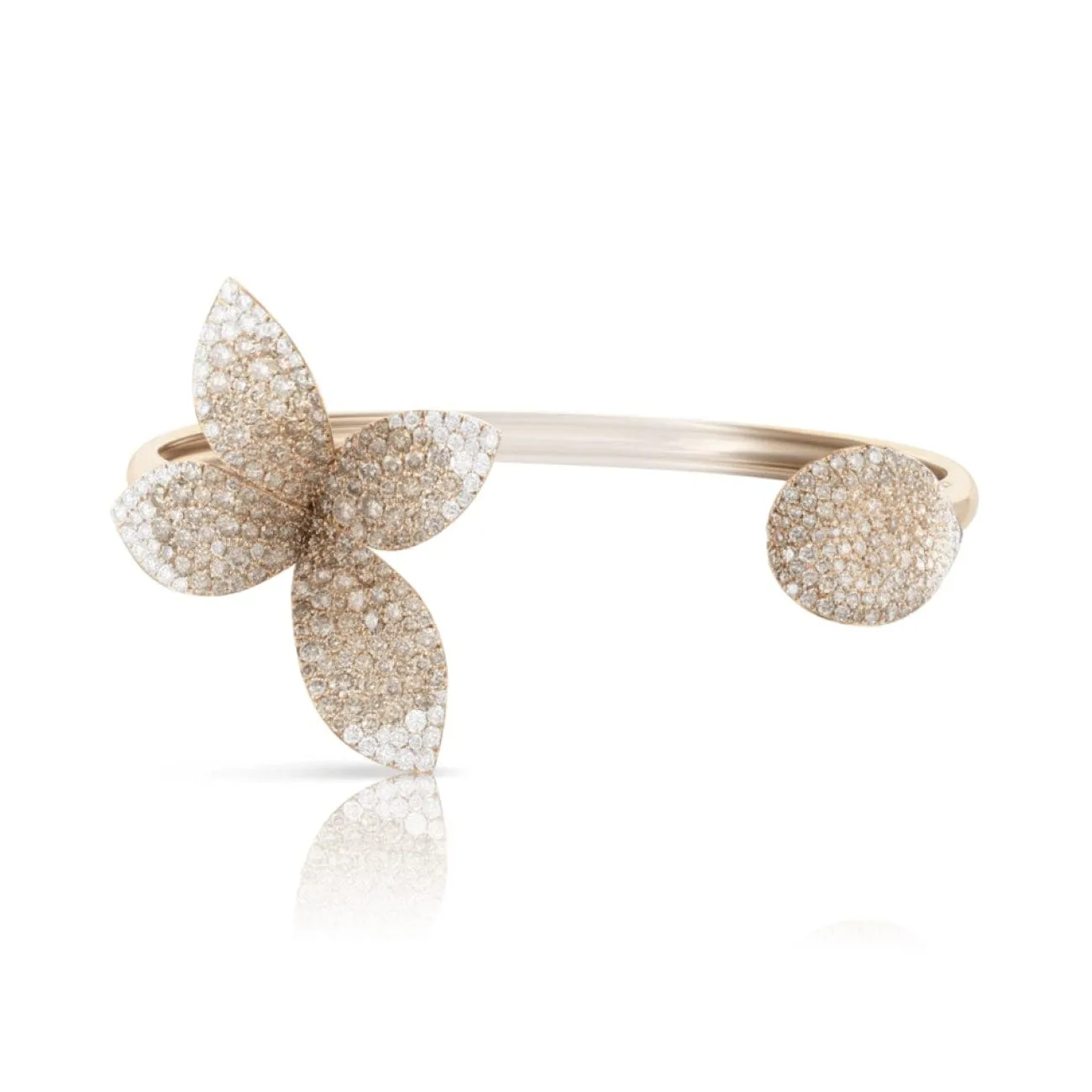Giardini Segreti 18K Rose Gold White and Champagne Diamond Pavé Bracelet