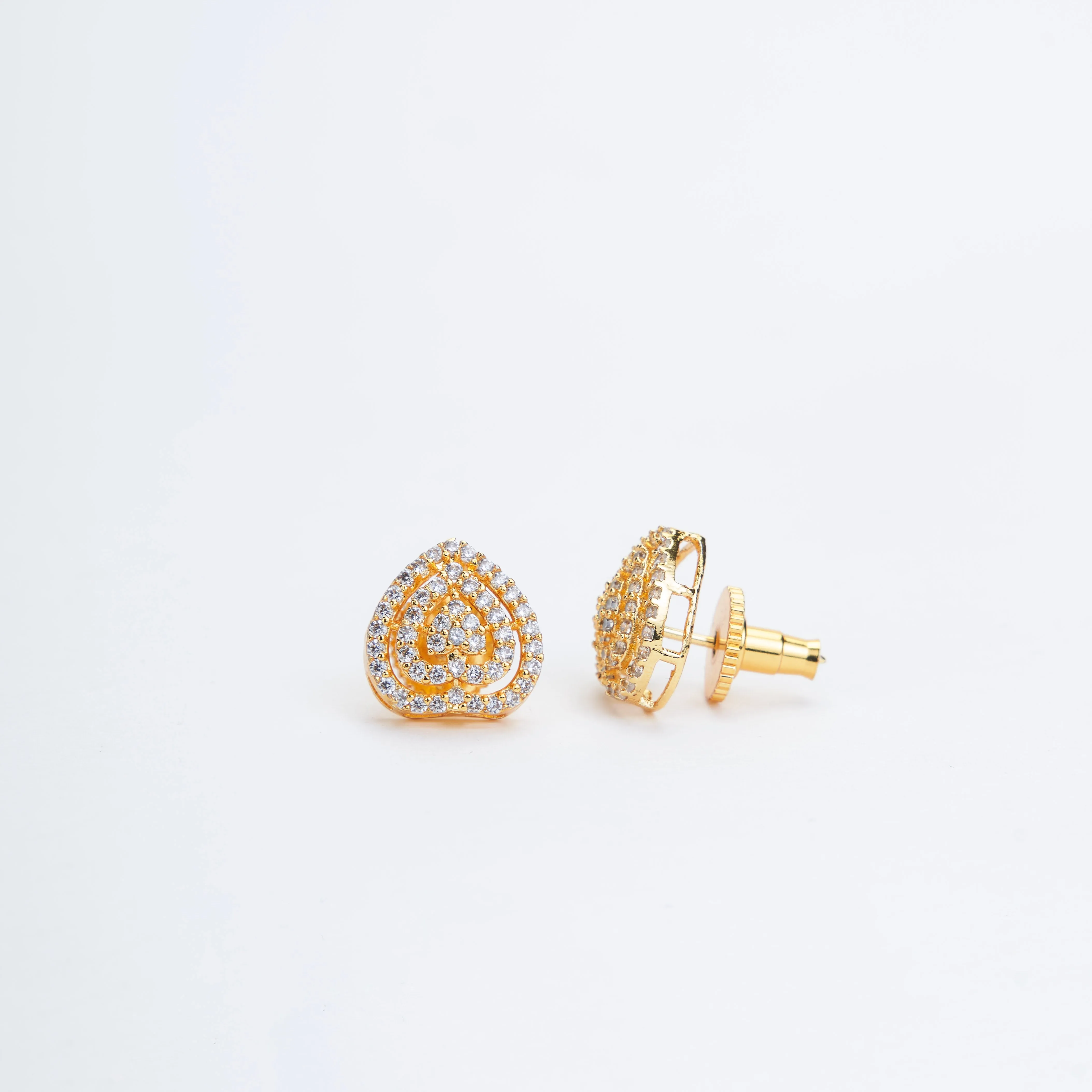 Gilded Elegance Opal Studs