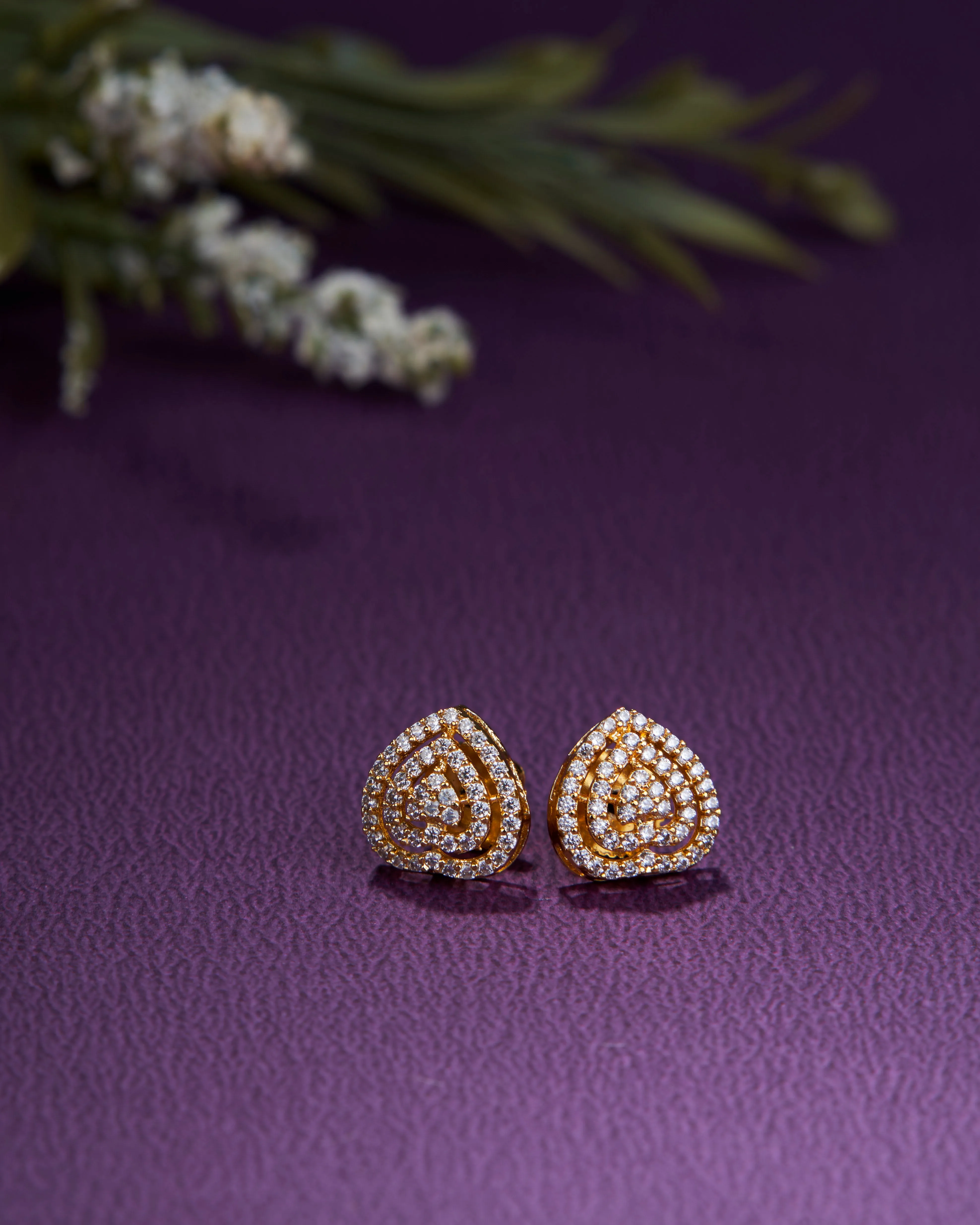 Gilded Elegance Opal Studs