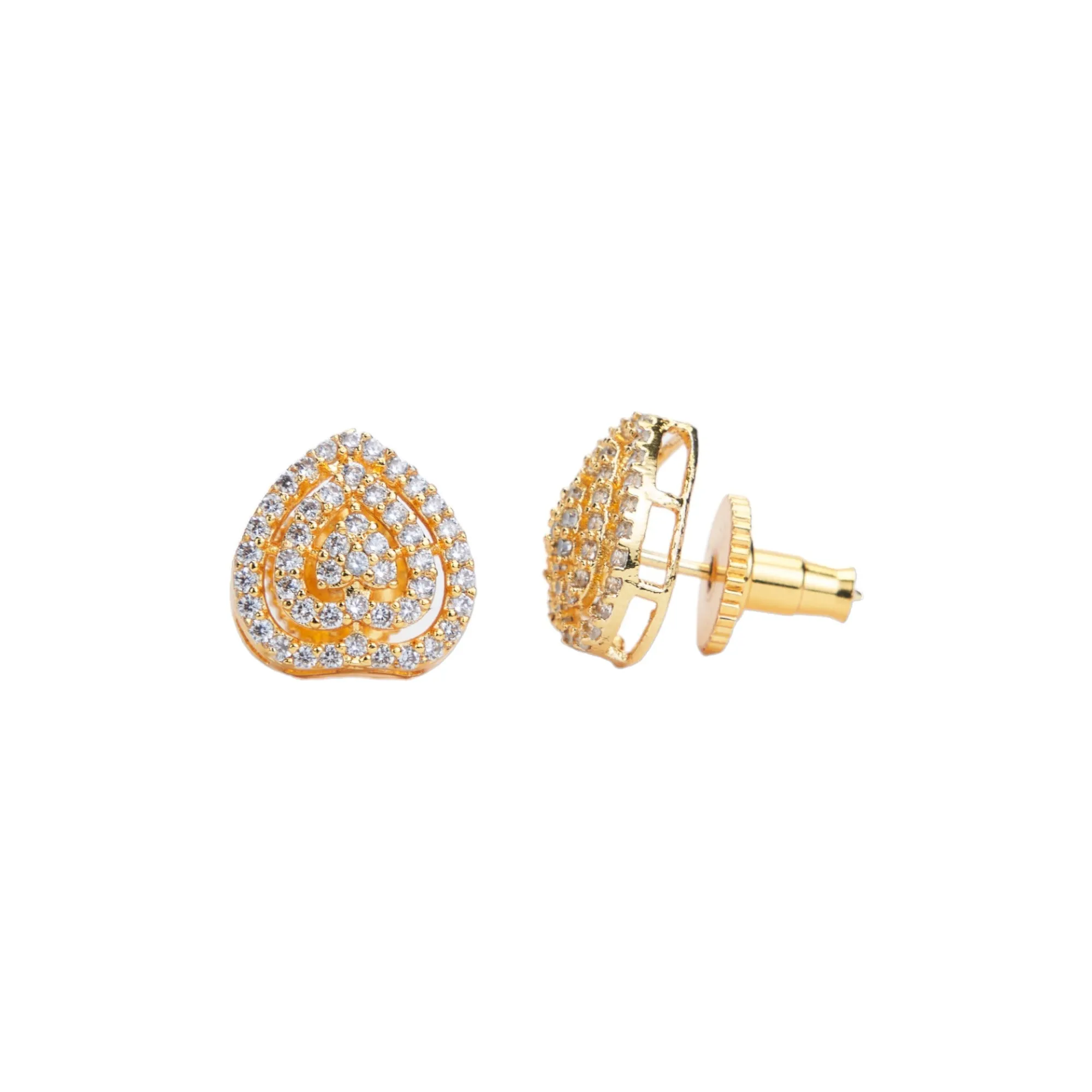 Gilded Elegance Opal Studs