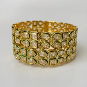 Gold Kundan Indian Wedding Bangles
