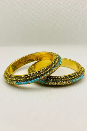 Golden Diamant Bangle In Turquoise
