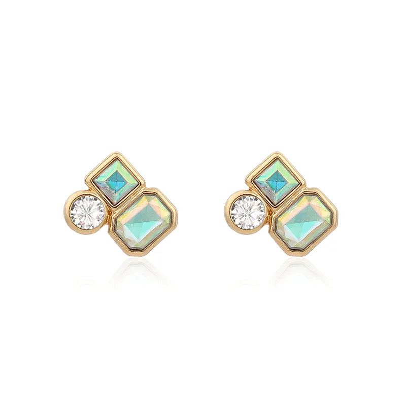 Golden Simple All-match Earrings