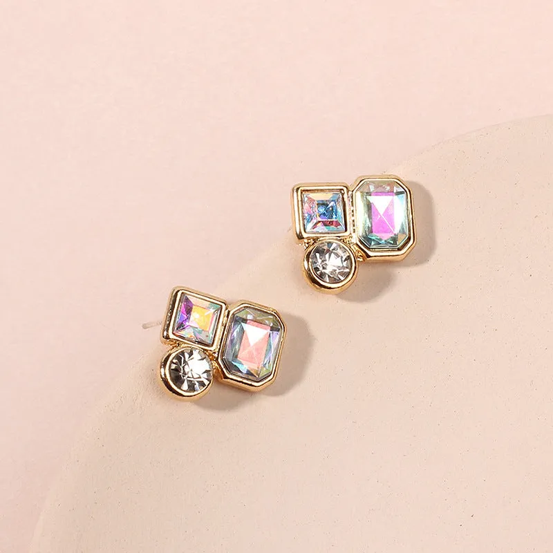 Golden Simple All-match Earrings
