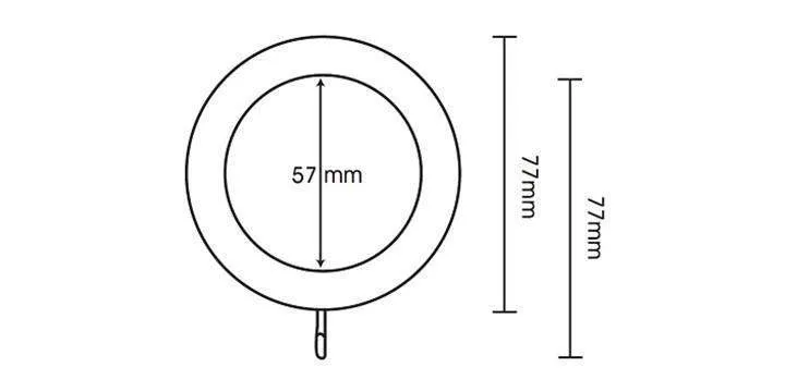 Hallis Modern Country 45mm Spare Rings Satin Silver