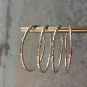 Hammered Brass Bangles- Set of 4