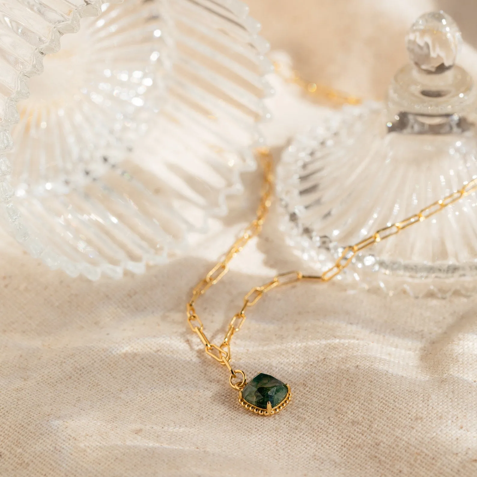 Handmade Agate Pendant Necklace