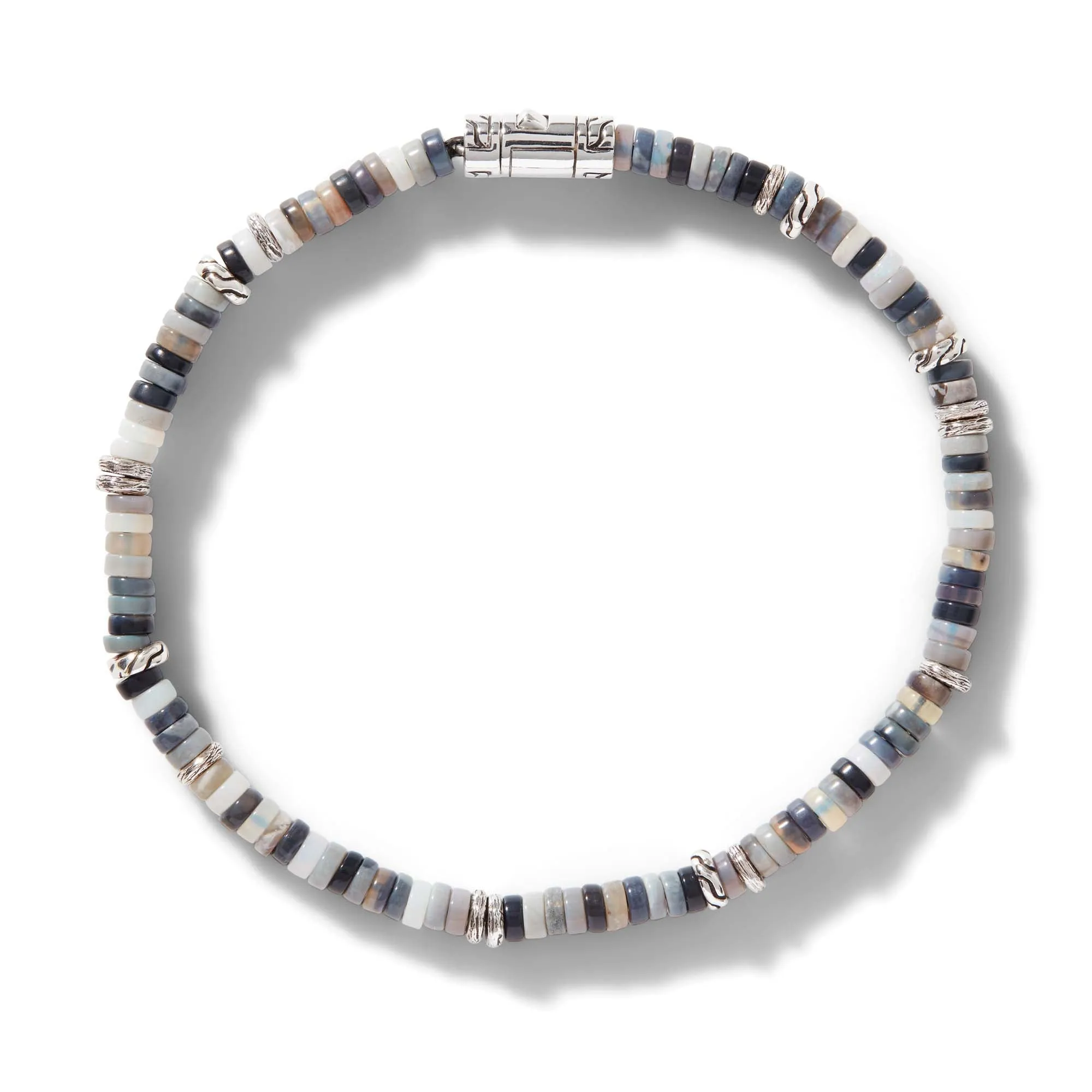 Heishi Bracelet, Hardstones, Sterling Silver|BUS900698OP