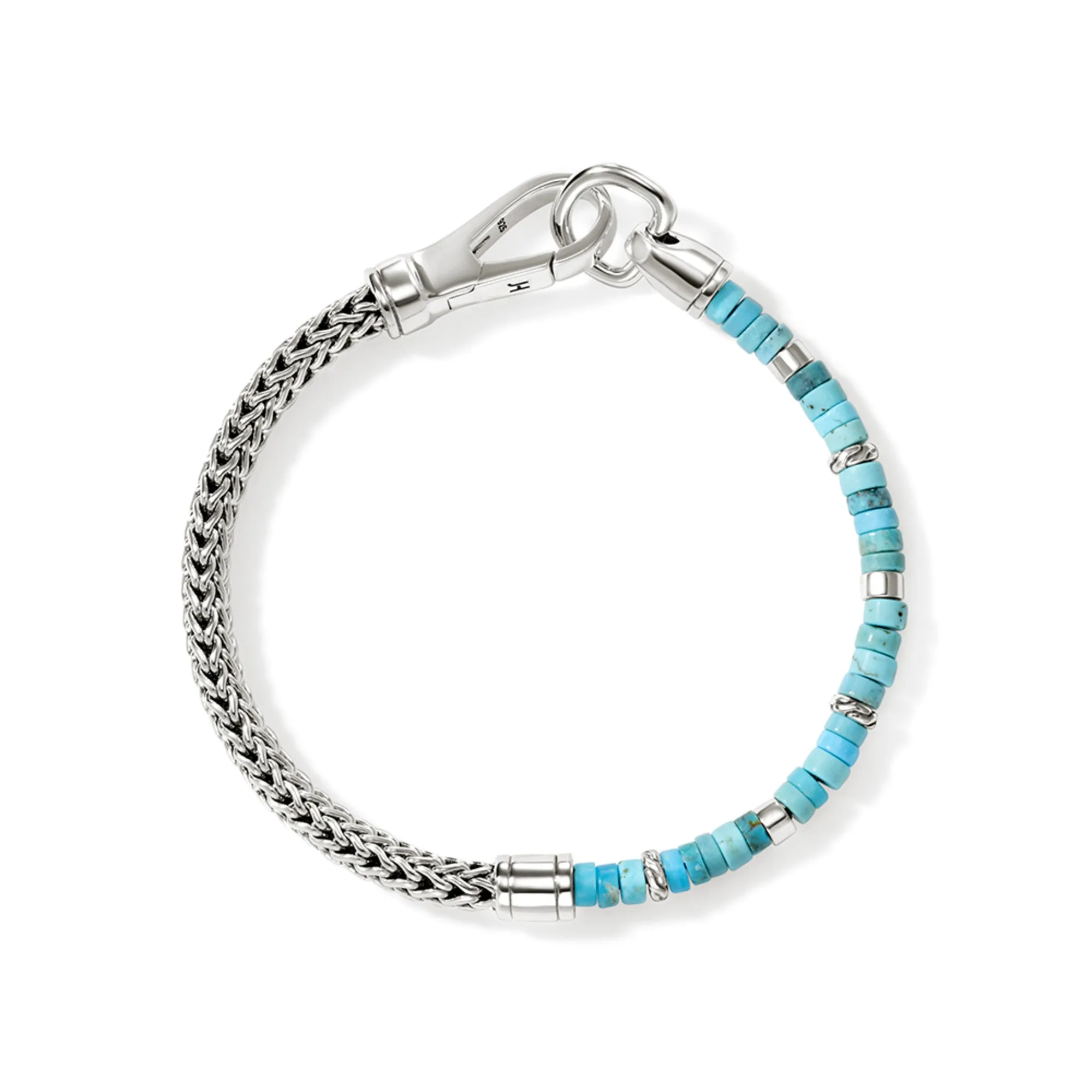 Heishi Chain Bracelet, Silver|BUS9012521TQ