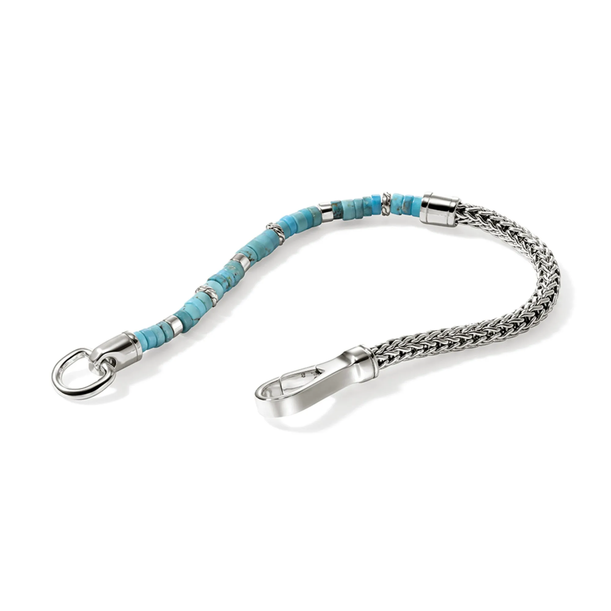 Heishi Chain Bracelet, Silver|BUS9012521TQ