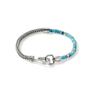Heishi Chain Bracelet, Silver|BUS9012521TQ