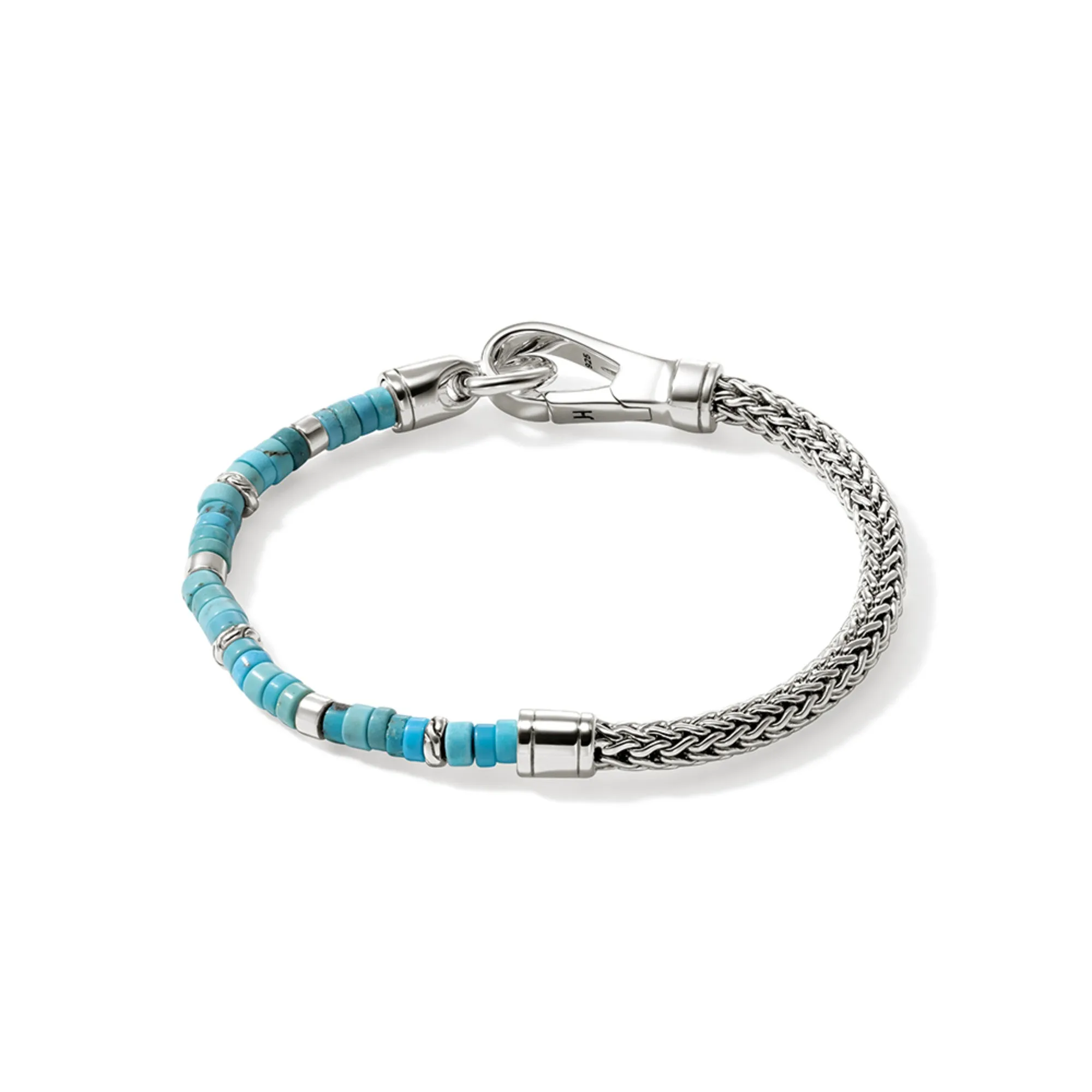 Heishi Chain Bracelet, Silver|BUS9012521TQ