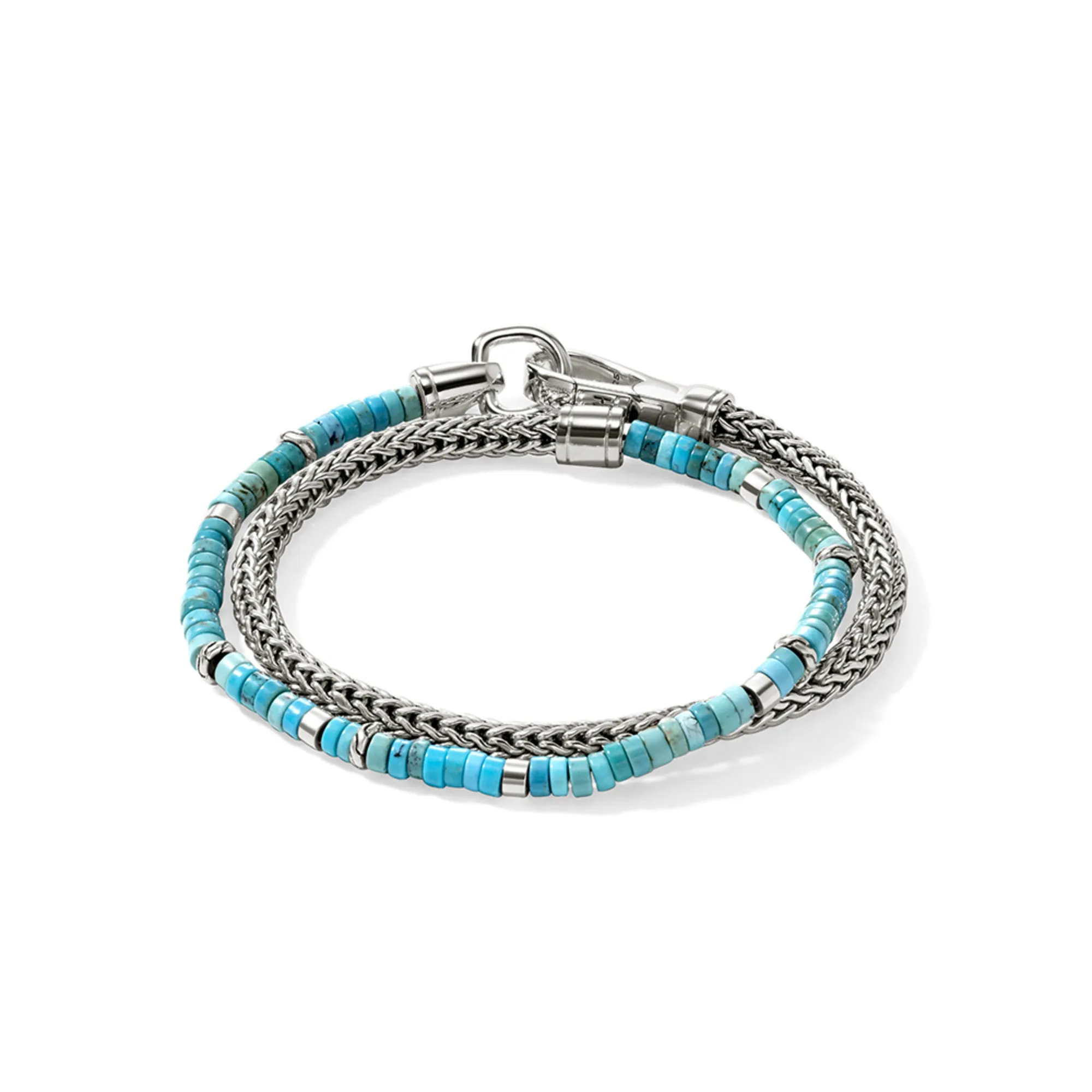 Heishi Chain Wrap, Sterling Silver|BUS9012551TQ