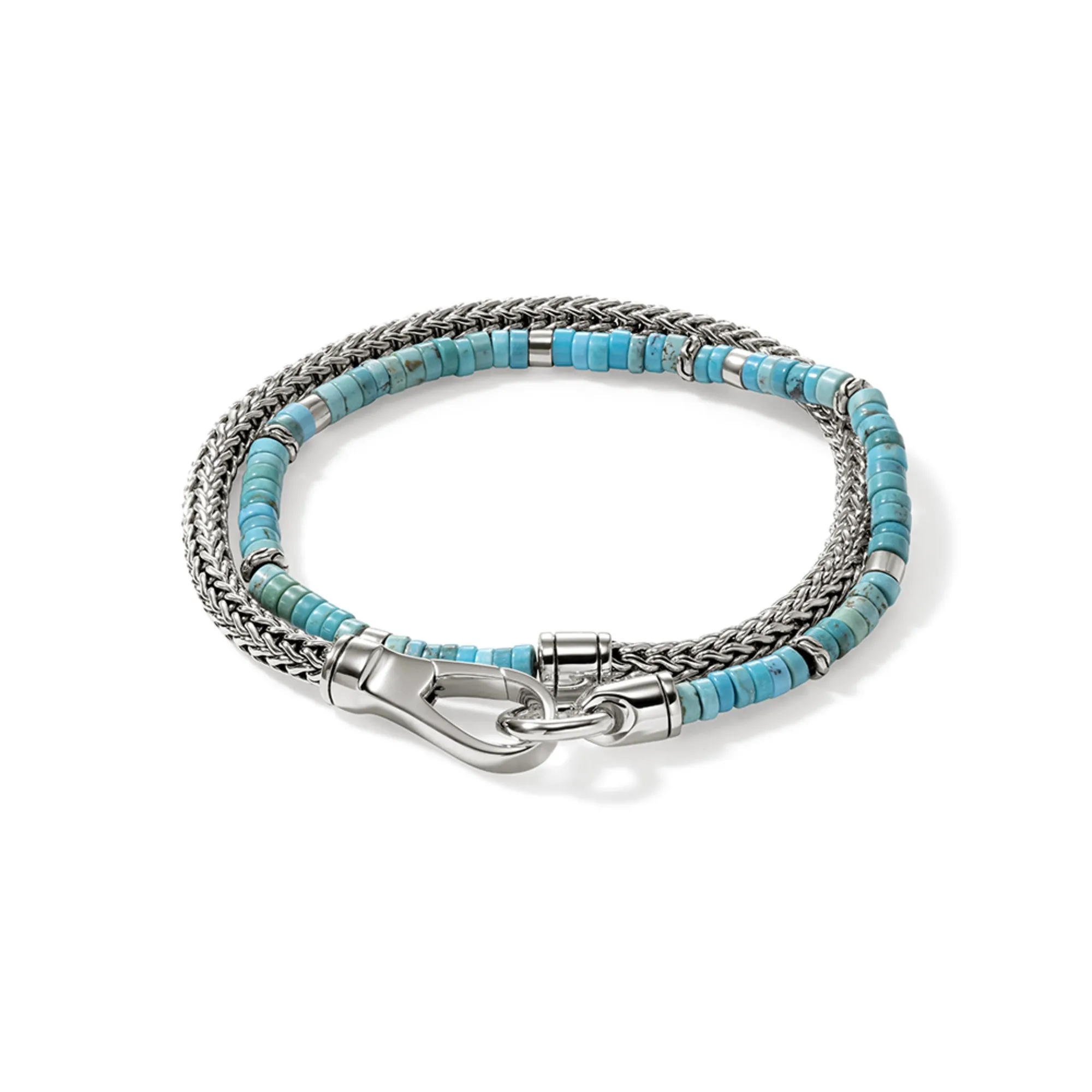 Heishi Chain Wrap, Sterling Silver|BUS9012551TQ