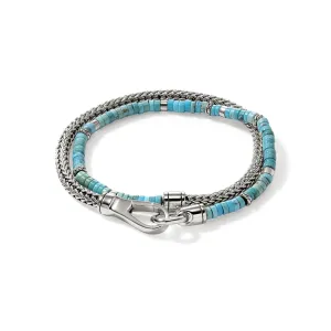 Heishi Chain Wrap, Sterling Silver|BUS9012551TQ