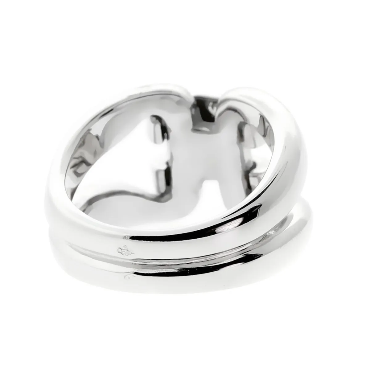 Hermes Diamond H White Gold Ring