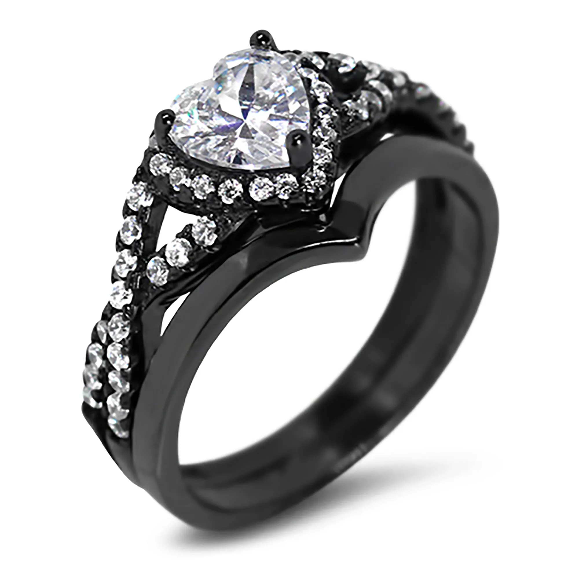 His and Hers TRIO Wedding Rings