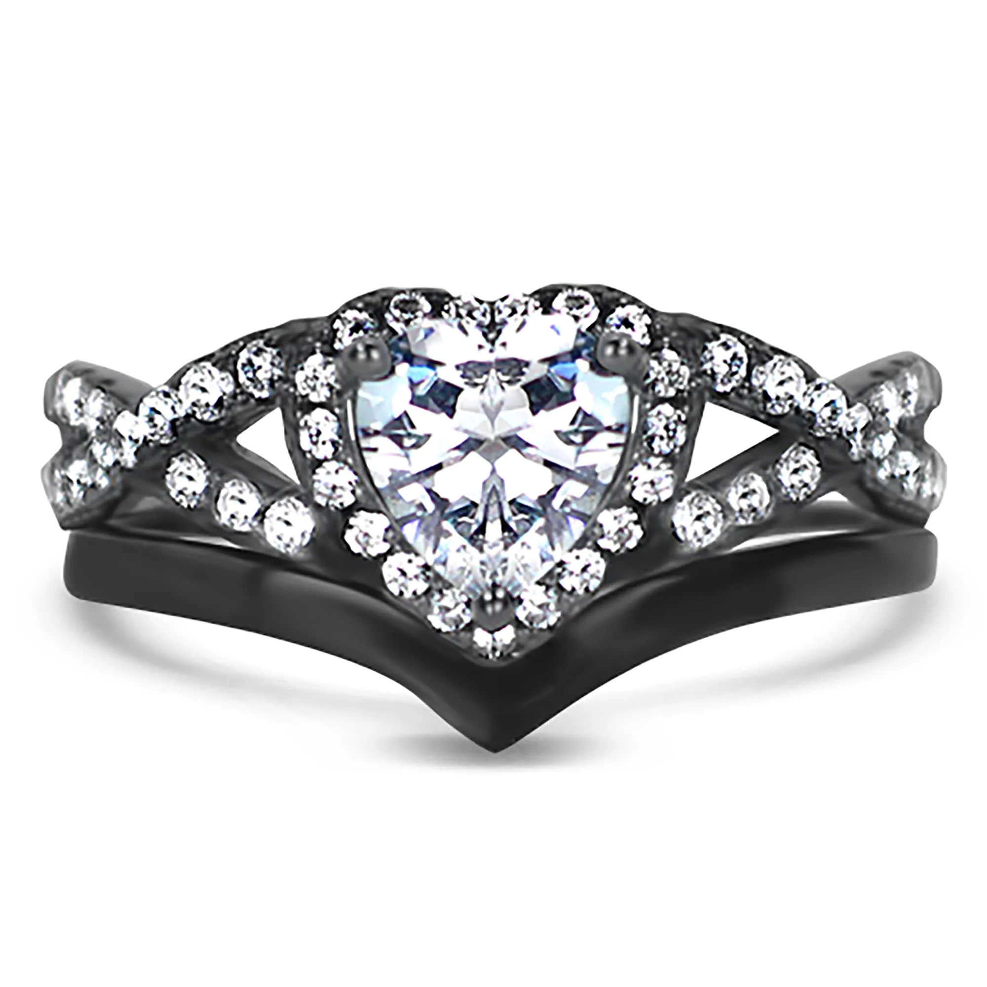 His and Hers TRIO Wedding Rings