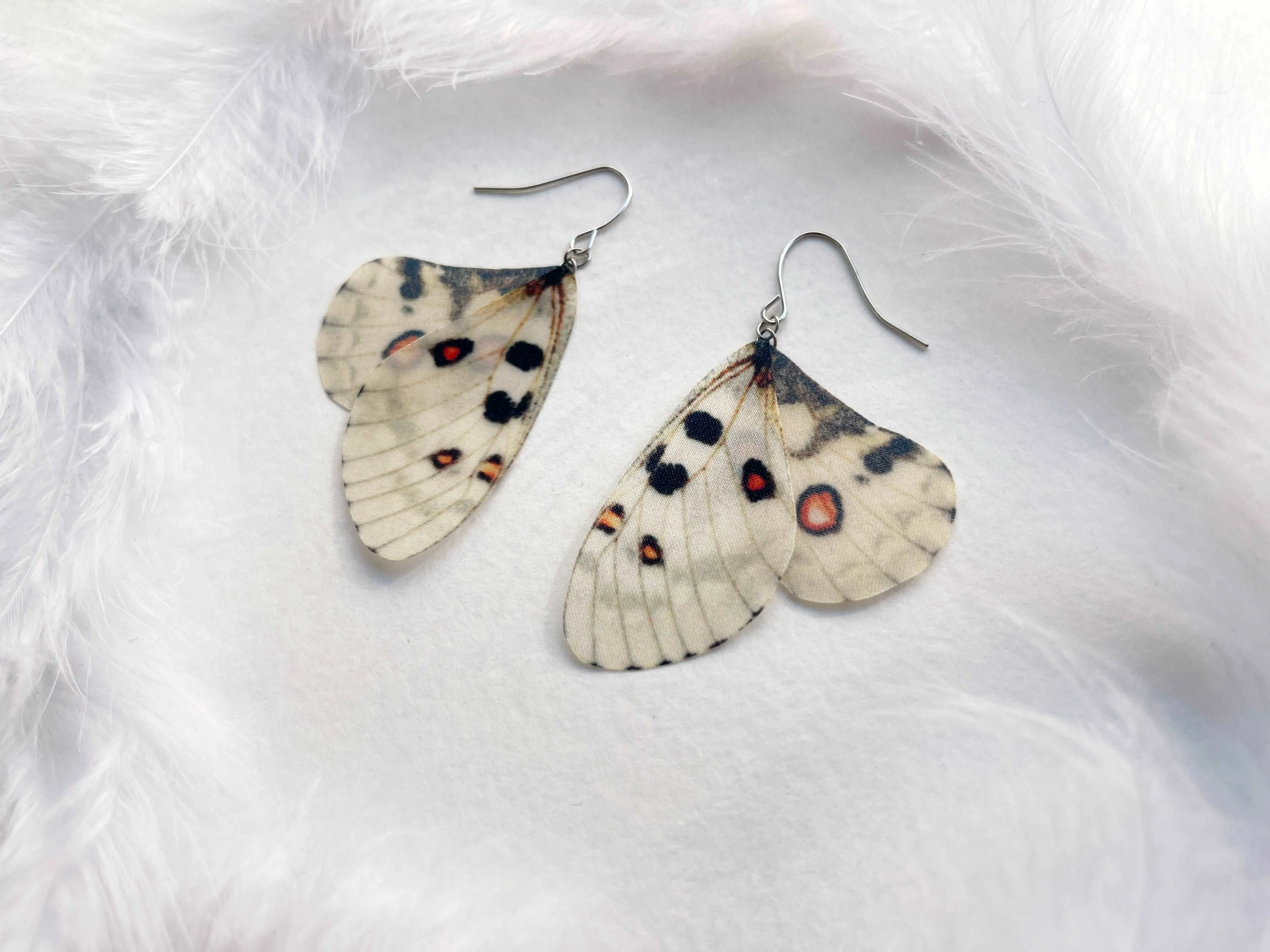 Ivory Butterfly Wing Earrings Perfect Gift For Butterfly Lovers