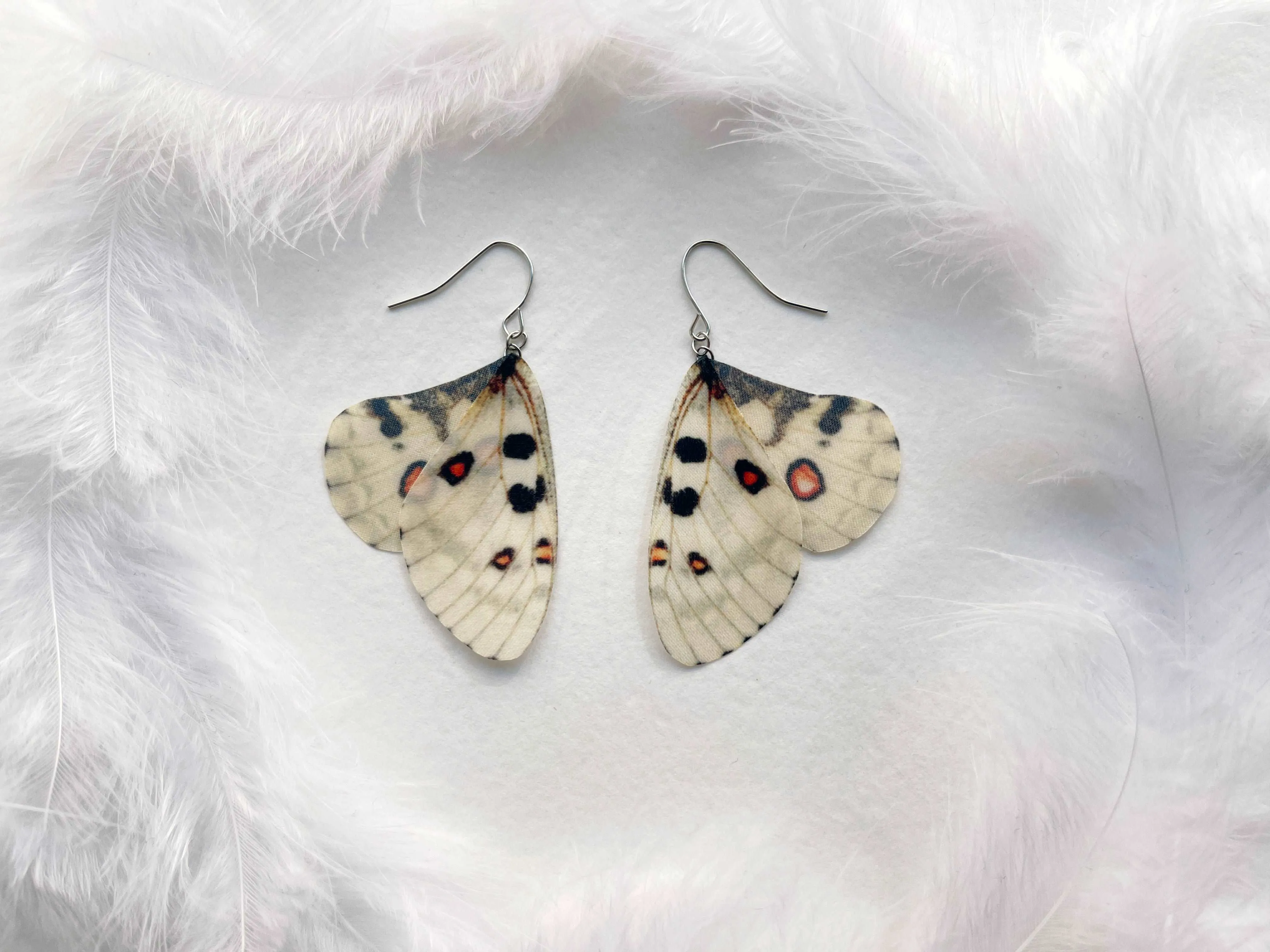 Ivory Butterfly Wing Earrings Perfect Gift For Butterfly Lovers