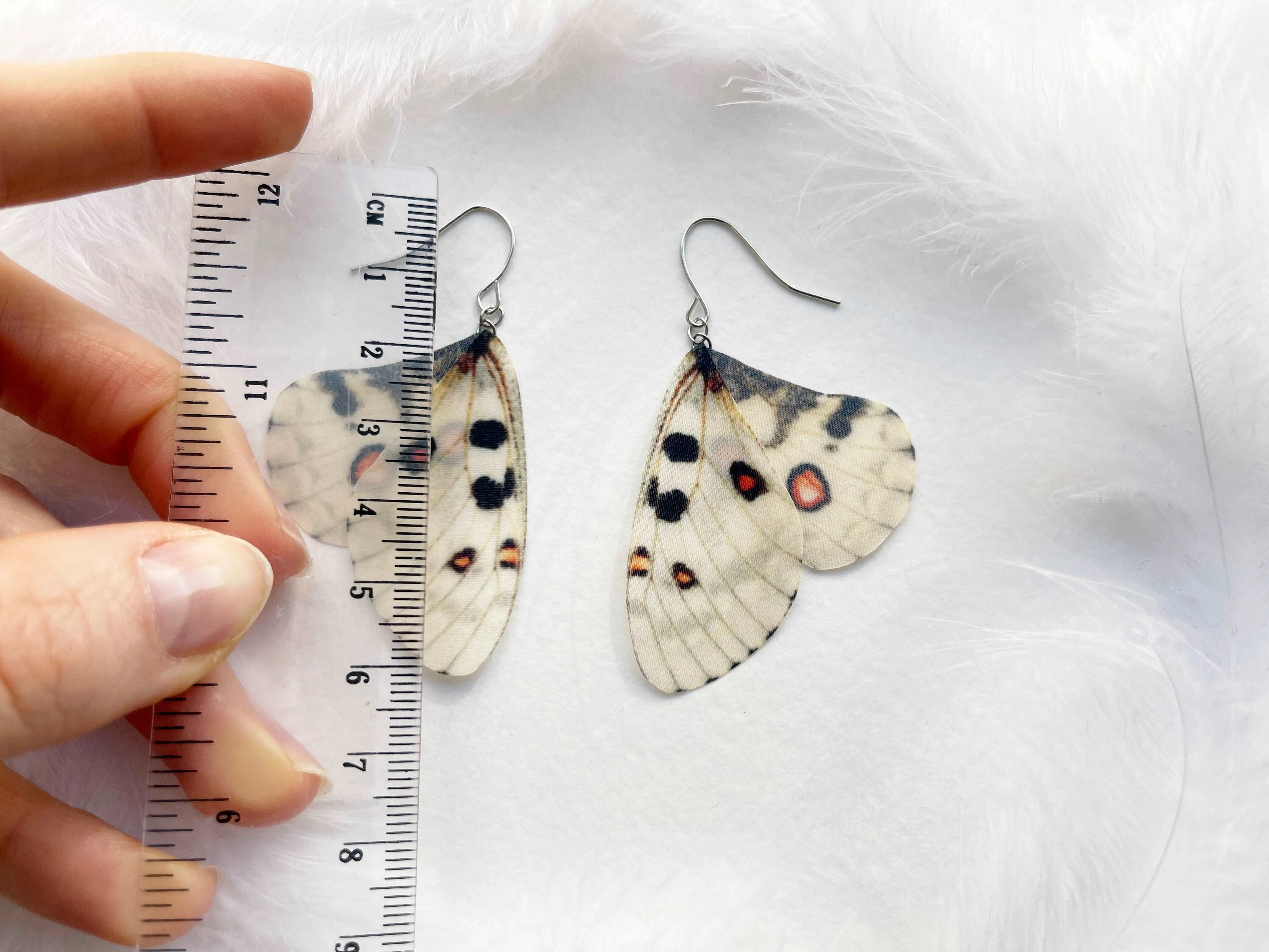 Ivory Butterfly Wing Earrings Perfect Gift For Butterfly Lovers
