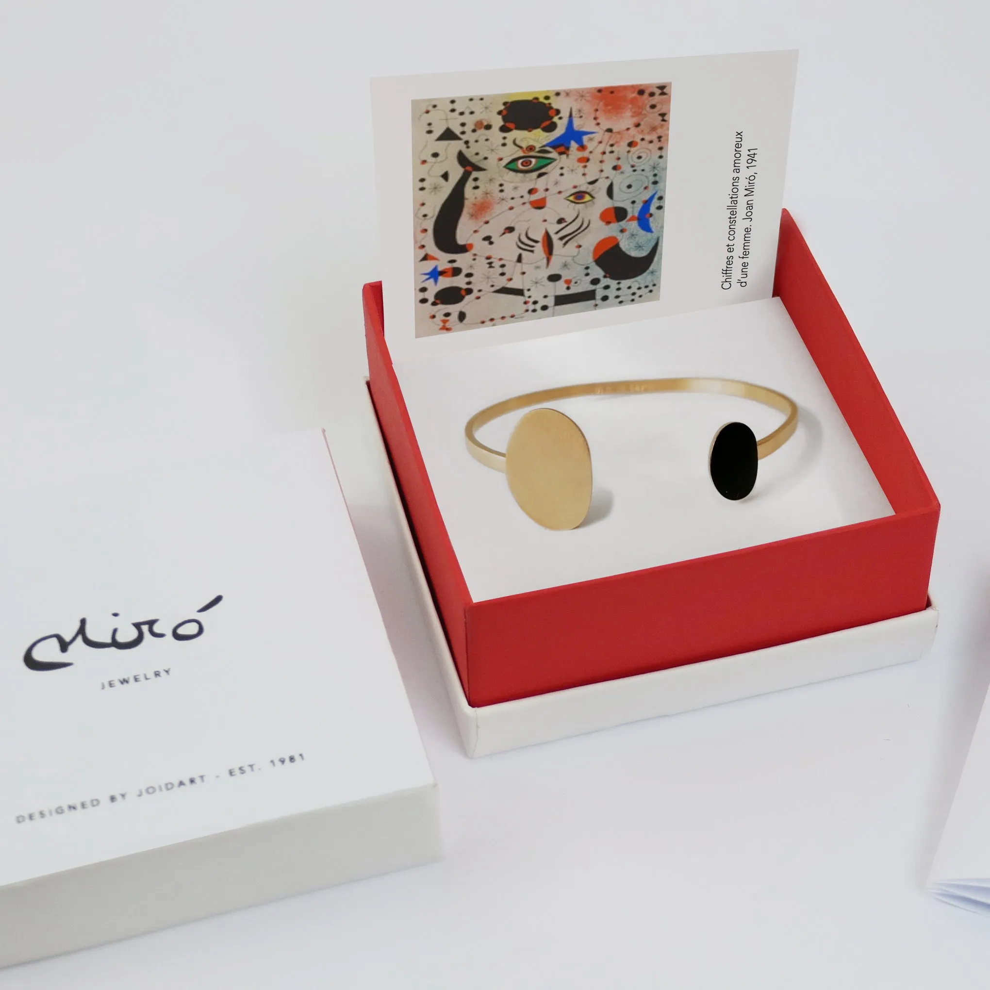 Joan Miró Gold-Plated Dots Cuff Bracelet