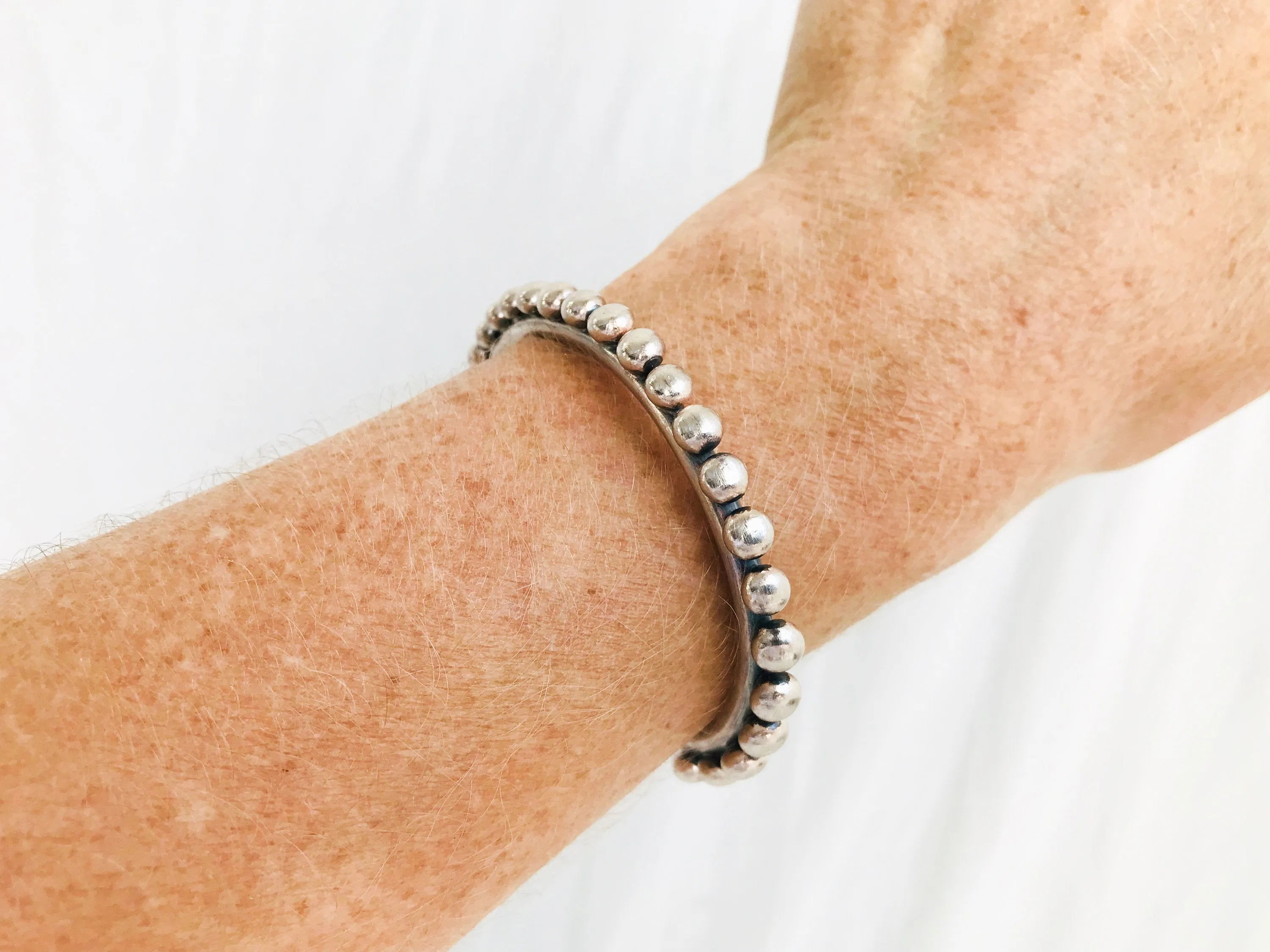 Karen Silver Bangle. Karen Hill Tribe. Sterling Silver. Thailand