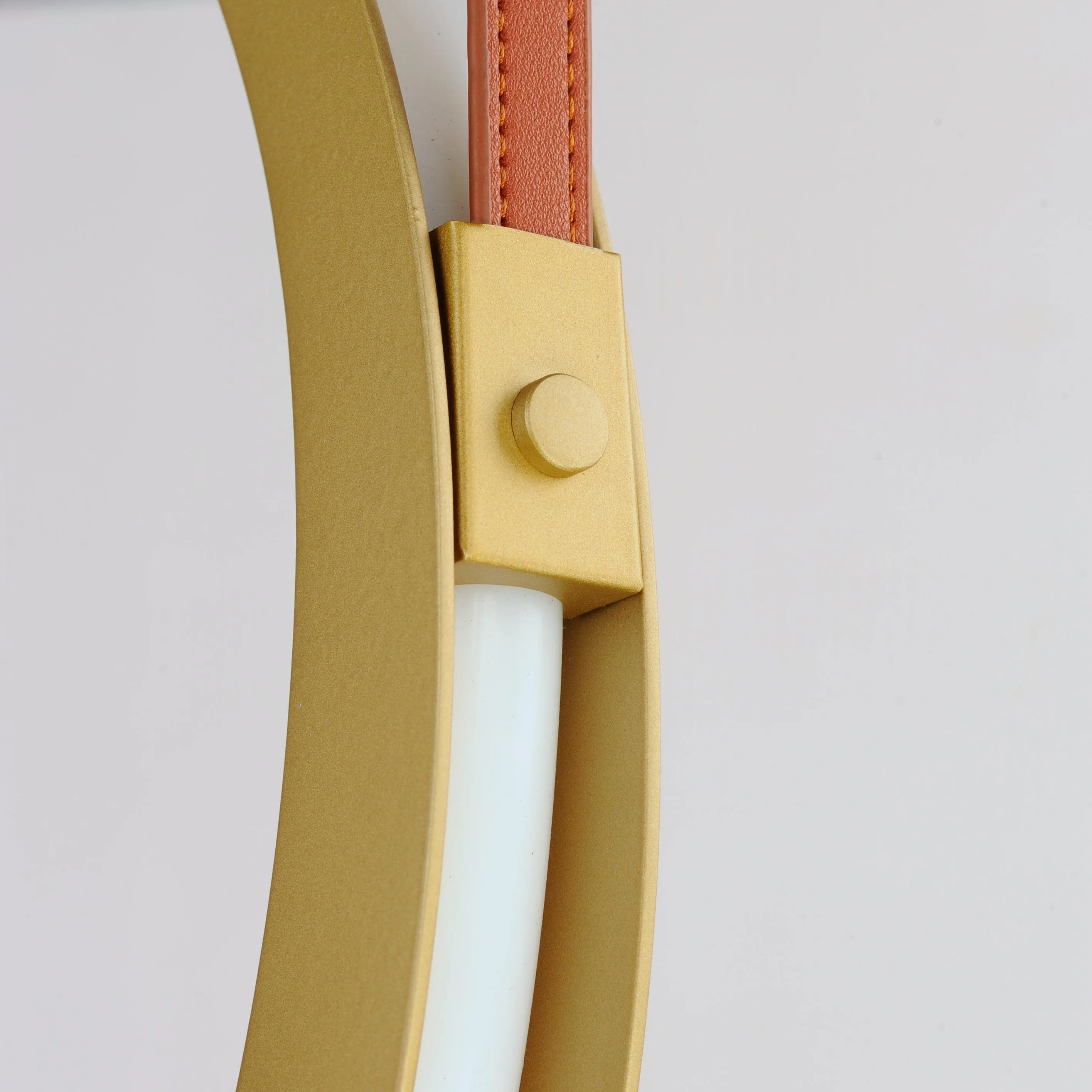 LED Antique Brass 4 Rings Pendant