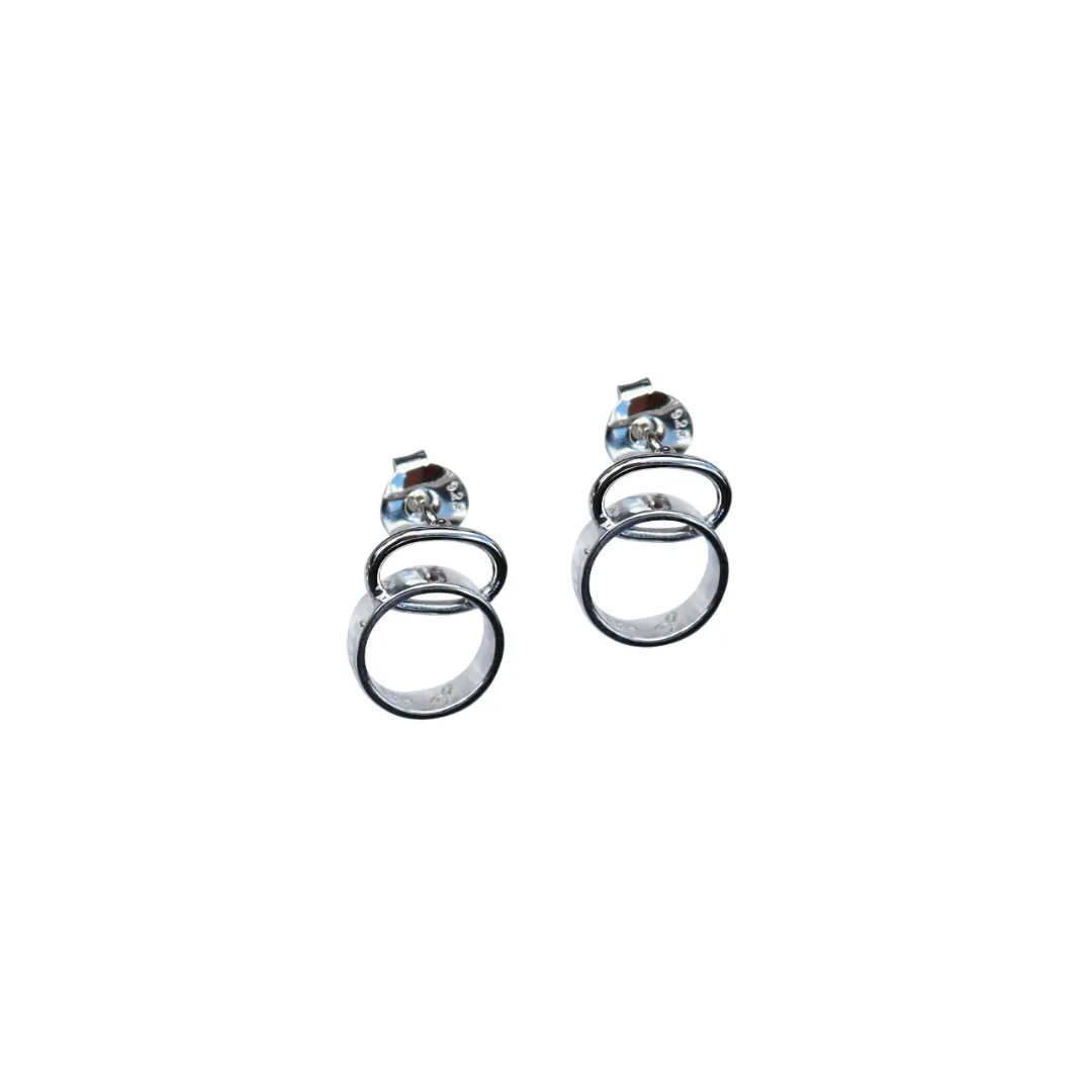 Liberte Double Circle Petite Studs