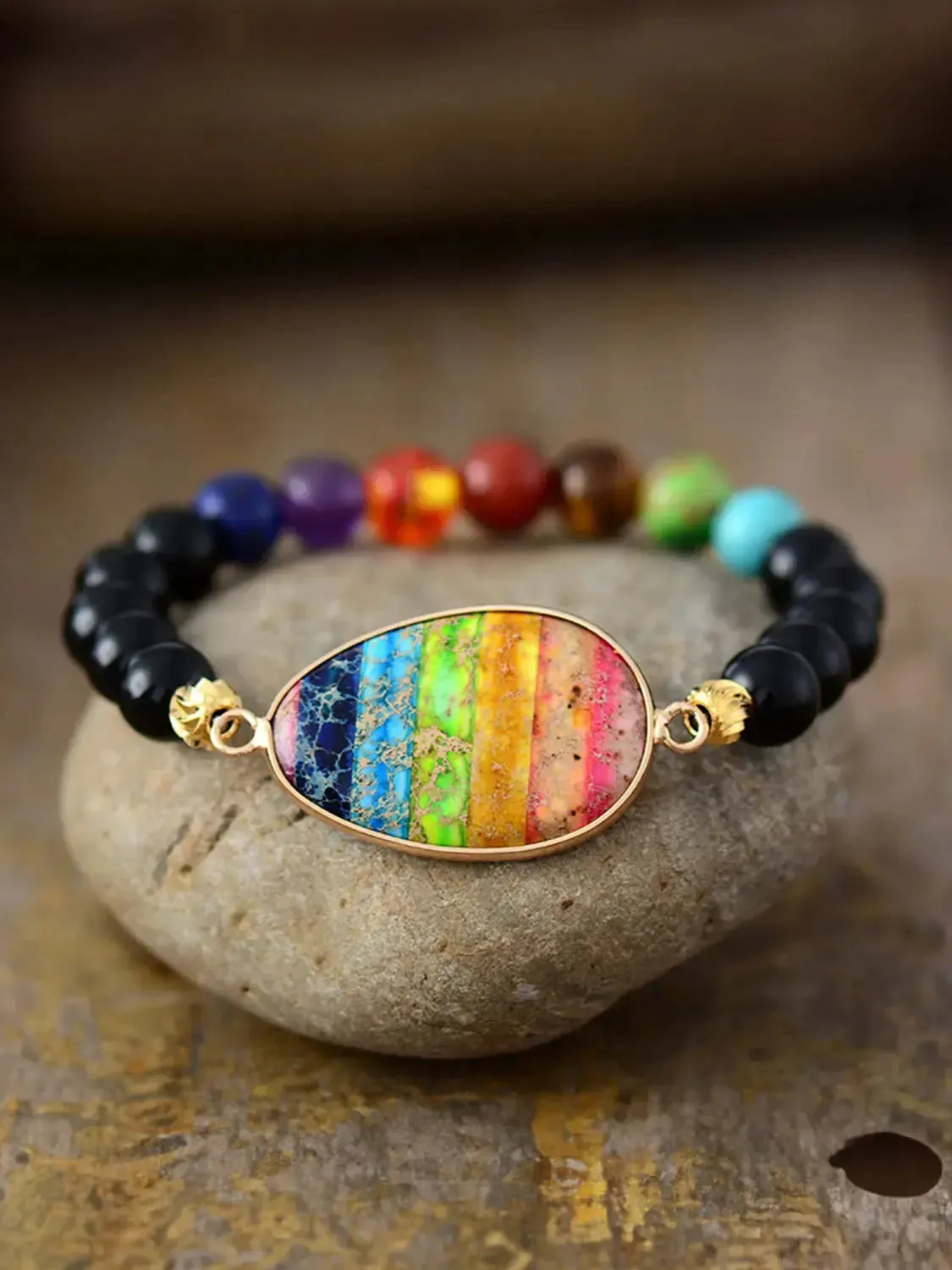 LOVCIA Geometrical Shape Beaded Bracelet