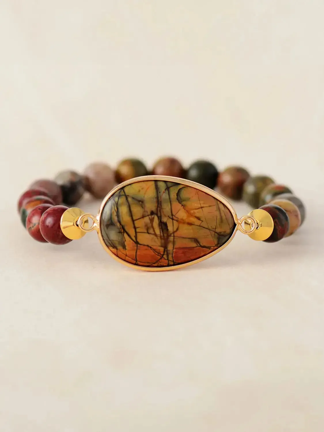 LOVCIA Geometrical Shape Beaded Bracelet
