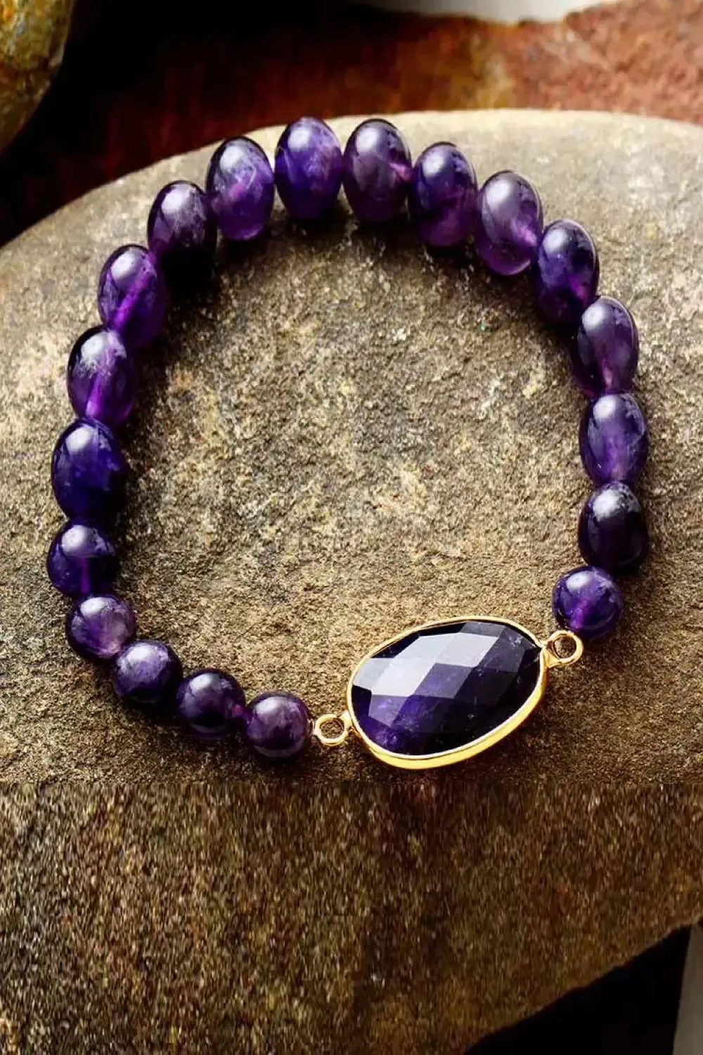 LOVCIA Handmade Amethyst Beaded Bracelet