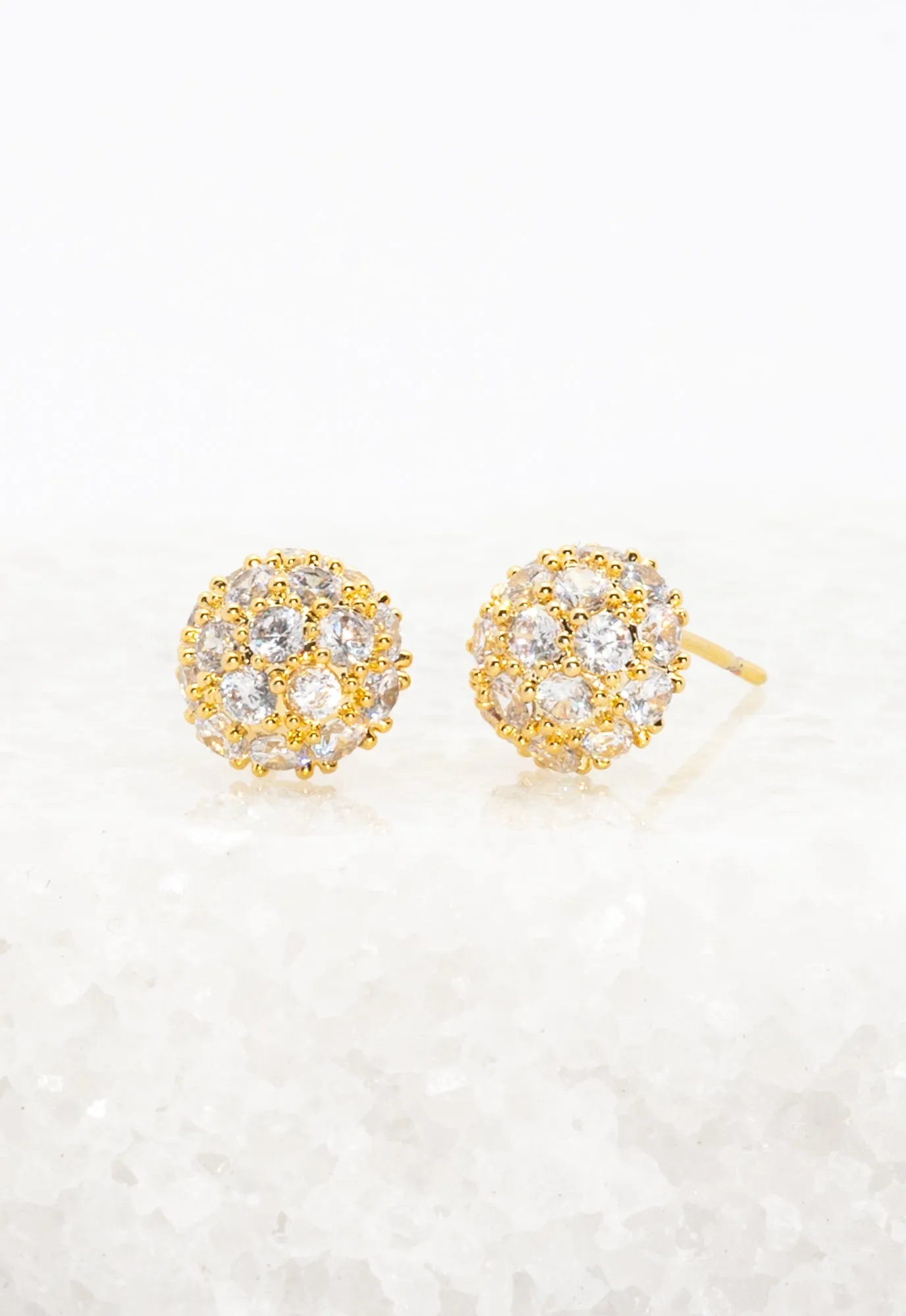 Lustre Bloom Studs in Gold