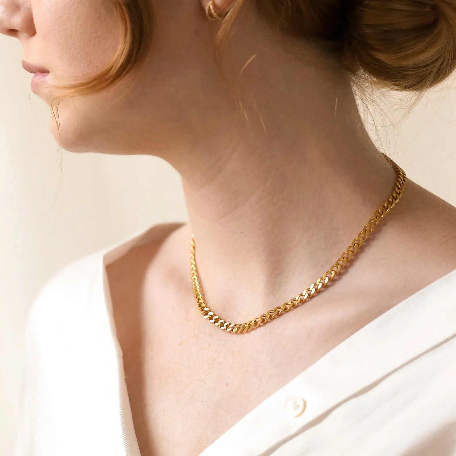 Make a Bold Statement with the Blake Thick Curb Necklace