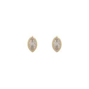 MARQUISE BEZEL STUDS