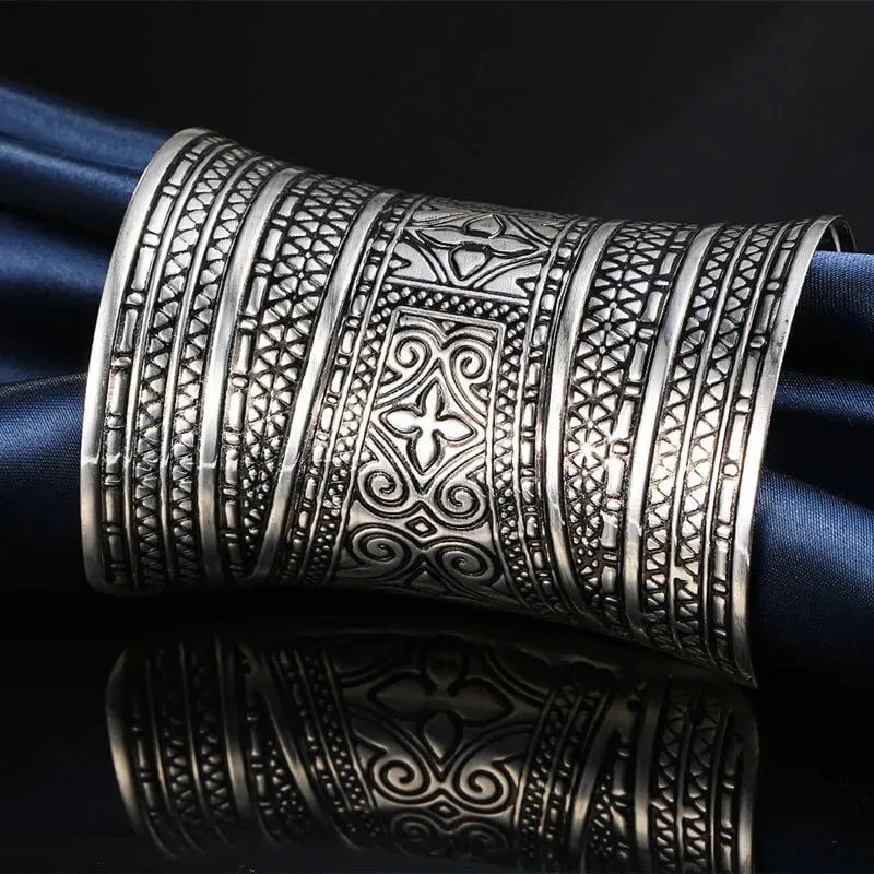 Medieval Style Open Cuff Bracelet