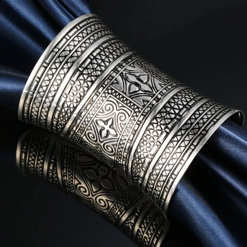 Medieval Style Open Cuff Bracelet