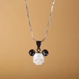 Mickey Mouse Pearls Cranium Necklace