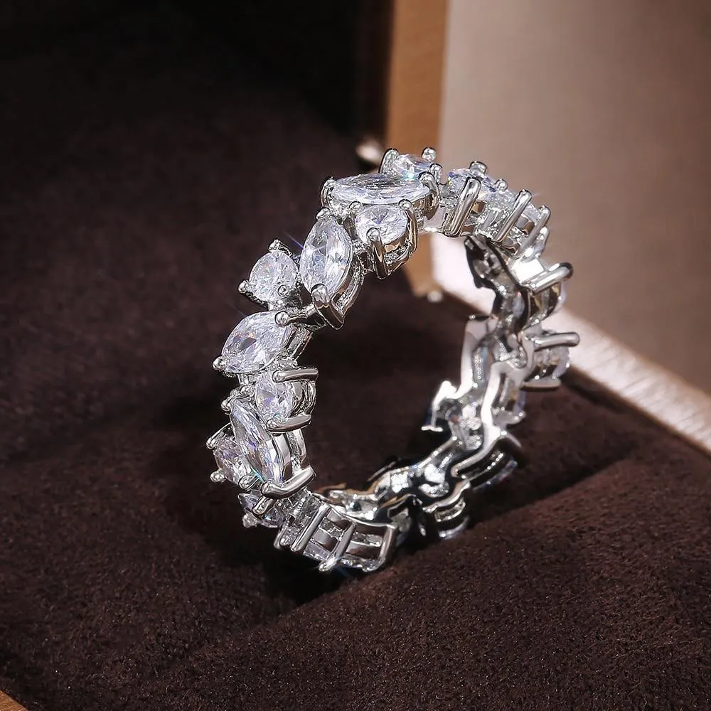 New Graceful AAA Cubic Zircon Promise Ring